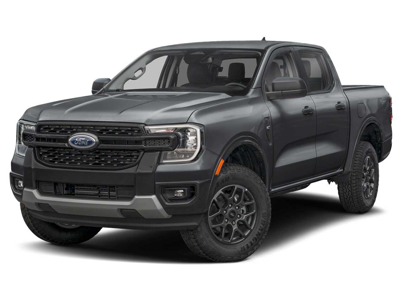 2026 Ford Ranger XLT in Carbonized Gray Metallic — front three-quarter view