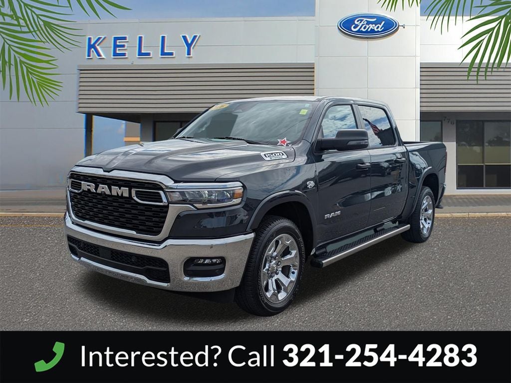 2026 RAM 1500 Big Horn/Lone Star in Forged Blue Metallic — front three-quarter view