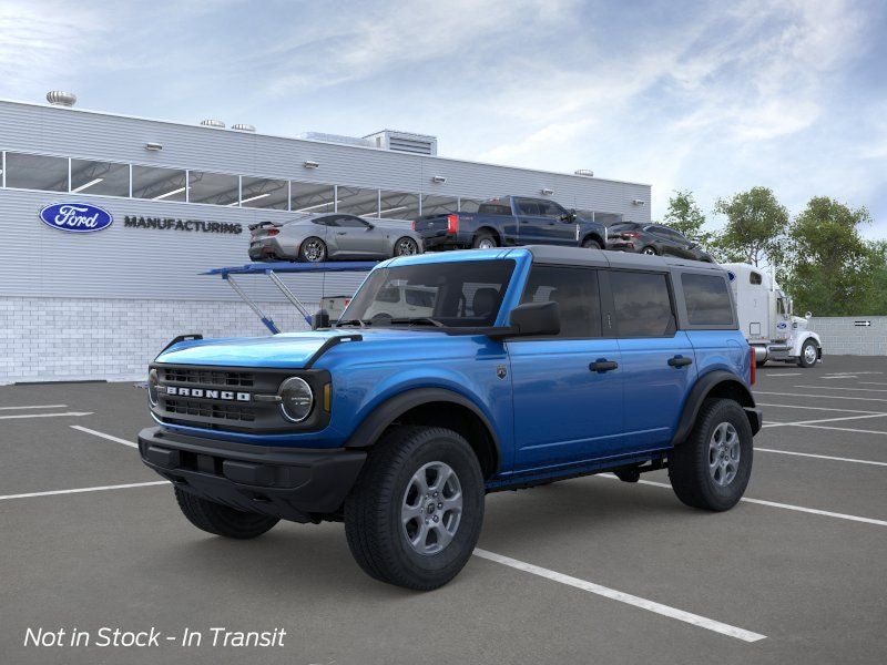 2026 Ford Bronco Big Bend in Blue Metallic — front three-quarter view