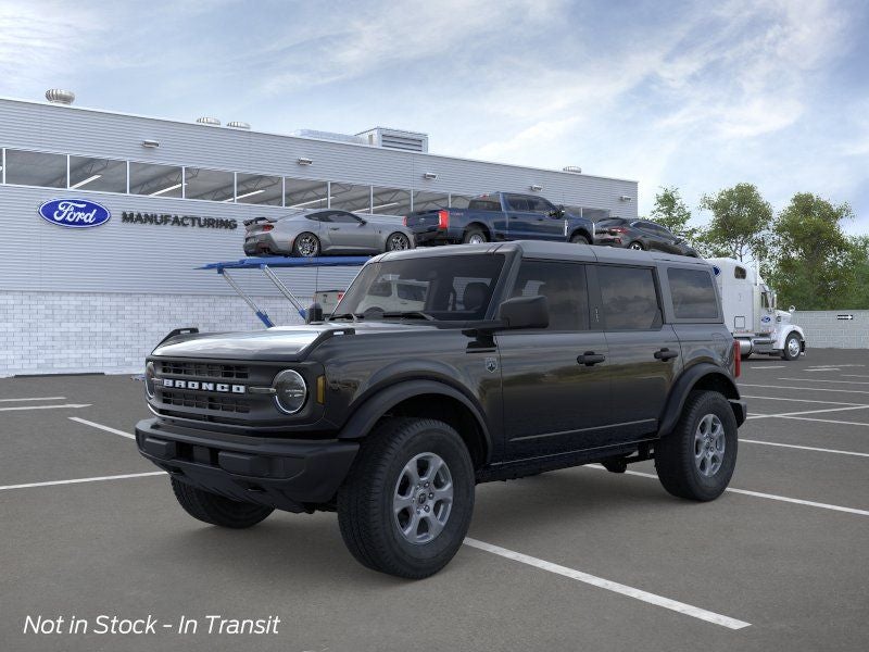 2026 Ford Bronco Big Bend in Shadow Black — front three-quarter view