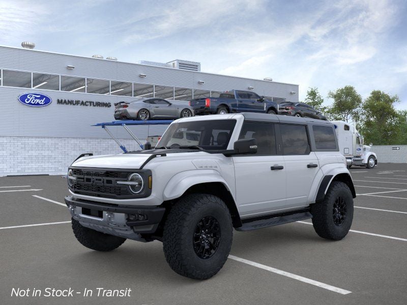 2026 Ford Bronco Raptor in Oxford White — front three-quarter view