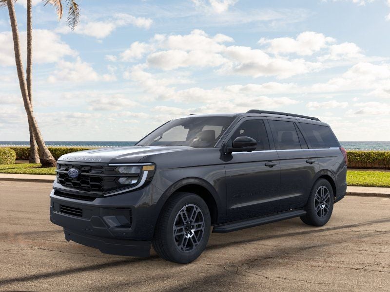 2025 Ford Expedition Active in Dark Matter Gray Metallic — front three-quarter view