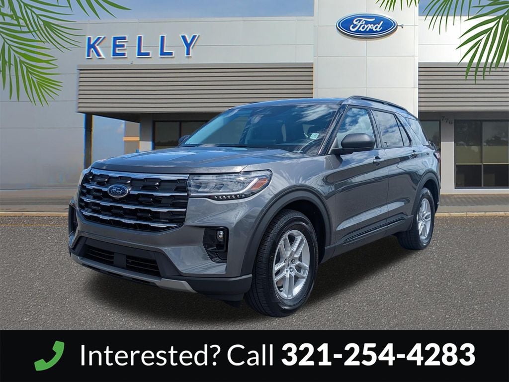 2026 Ford Explorer Active in Carbonized Gray Metallic — front three-quarter view