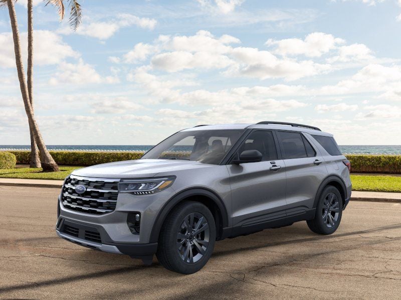 2026 Ford Explorer Active in Carbonized Gray Metallic — front three-quarter view
