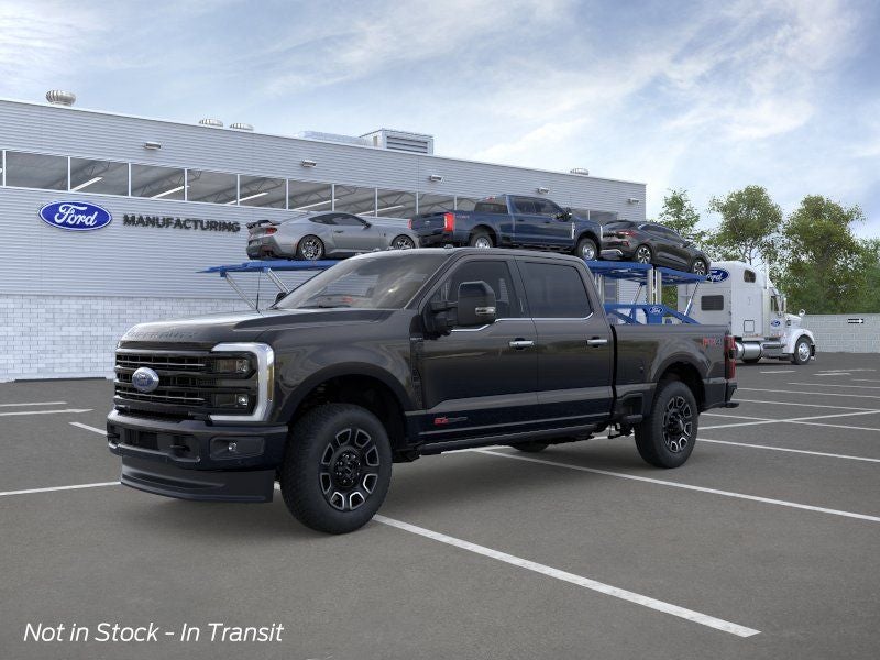 2026 Ford F-250SD Platinum in Black Metallic — front three-quarter view