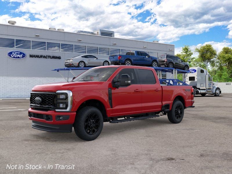 2026 Ford F-250SD Lariat in Race Red — front three-quarter view