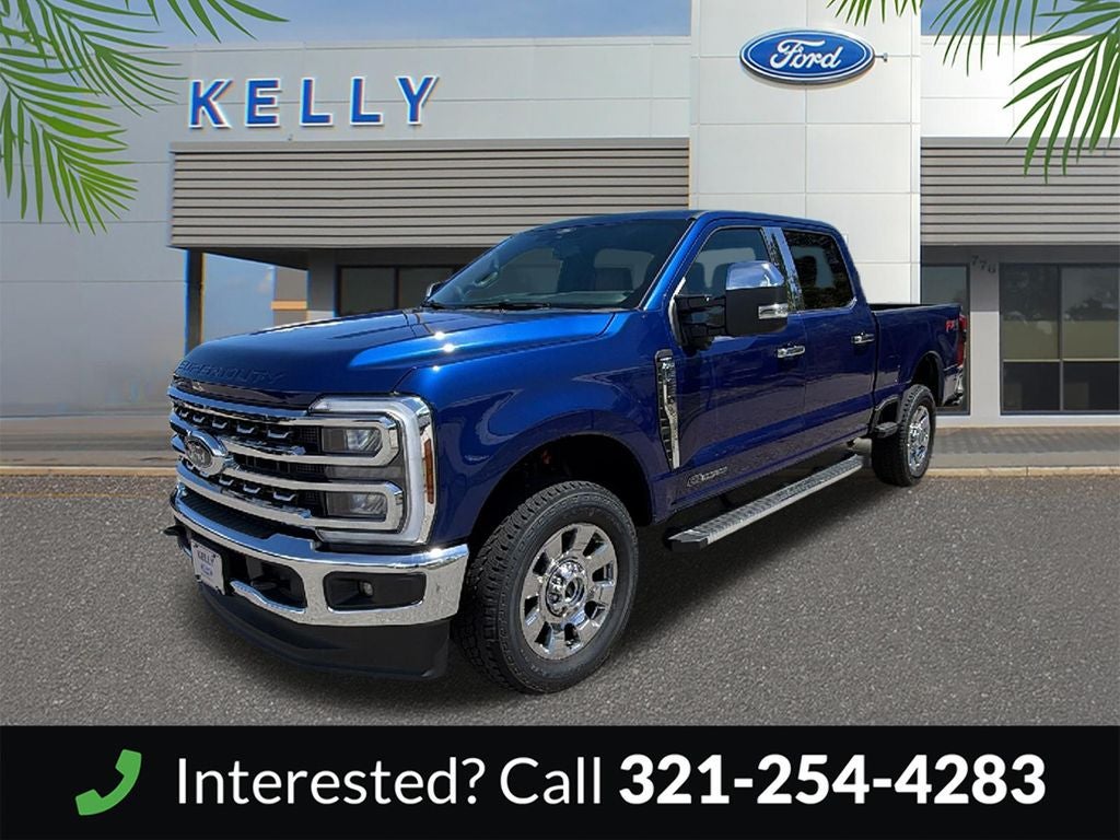 2026 Ford F-250SD Lariat in Argon Blue Metallic — front three-quarter view