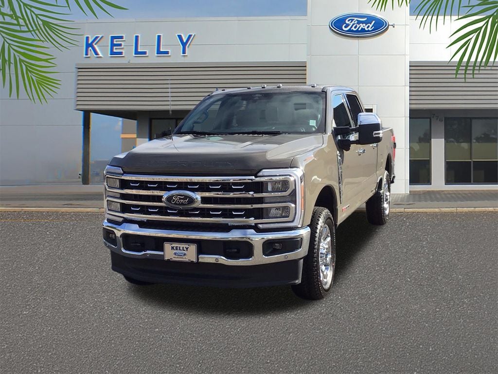 2026 Ford F-350SD Lariat in Gray — front three-quarter view