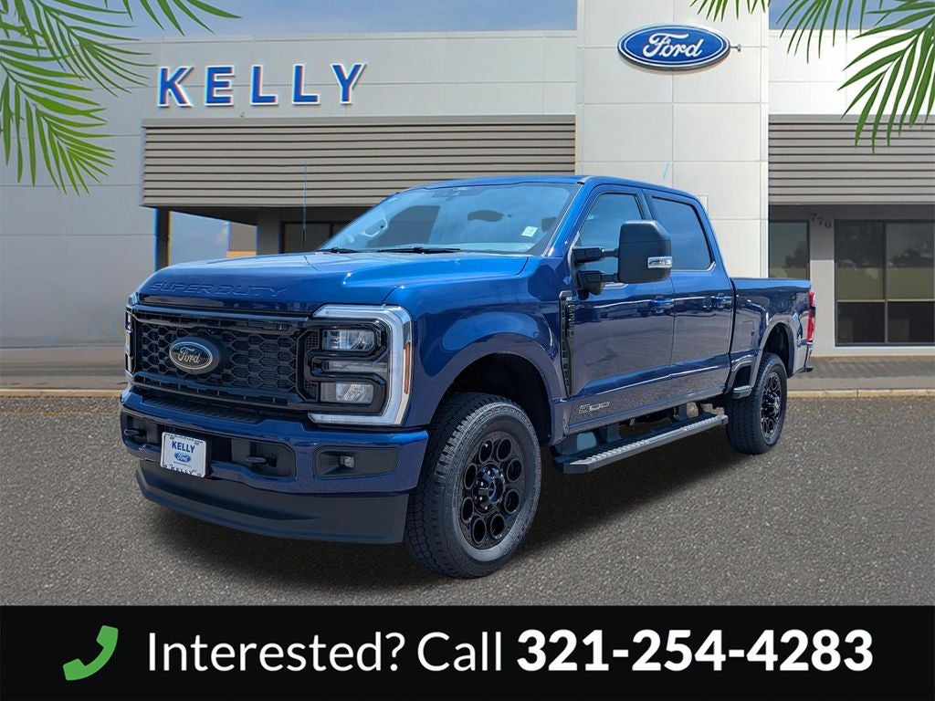 2026 Ford F-350SD XLT in Blue Metallic — front three-quarter view