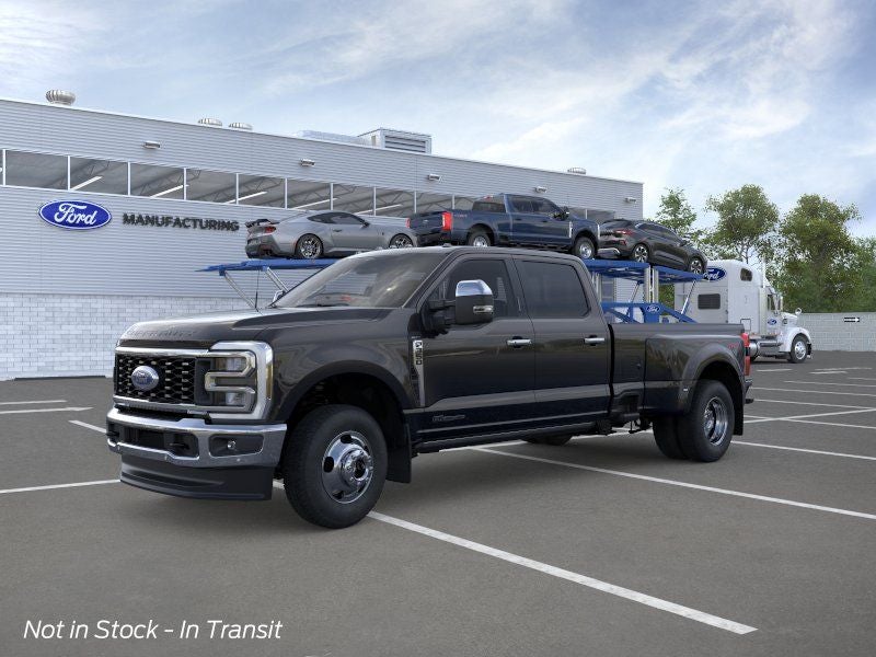 2026 Ford F-350SD Lariat DRW in Black Metallic — front three-quarter view