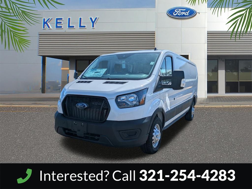 2025 Ford Transit-350 Base in Oxford White — front three-quarter view