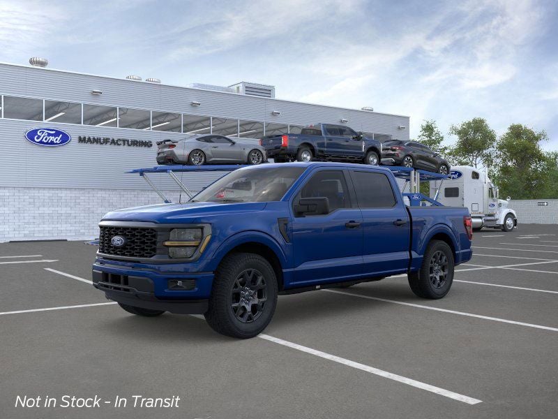 2026 Ford F-150 STX in Argon Blue Metallic — front three-quarter view