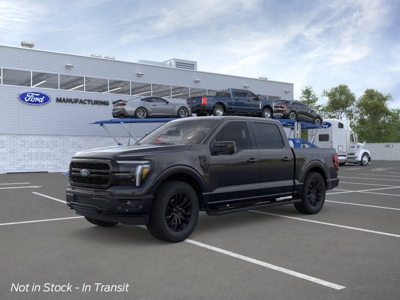 2026 Ford F-150 Lariat in Black Metallic — front three-quarter view