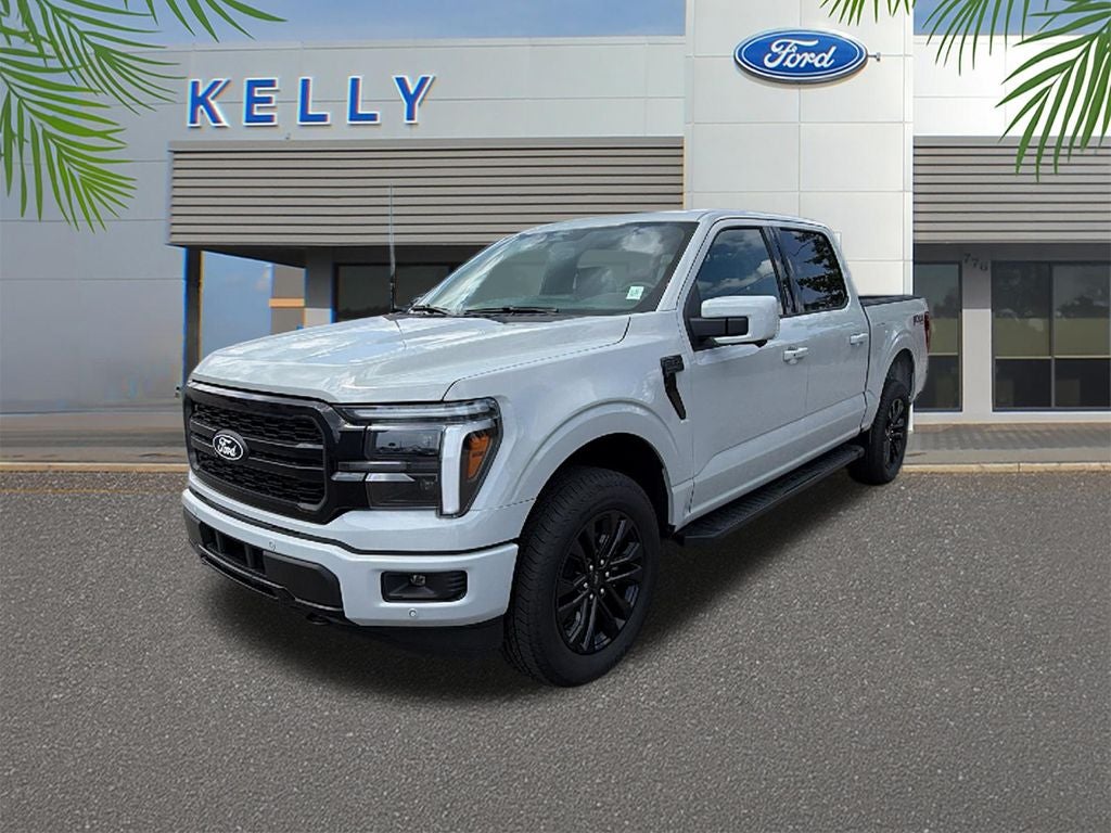 2026 Ford F-150 Lariat in Avalanche — front three-quarter view