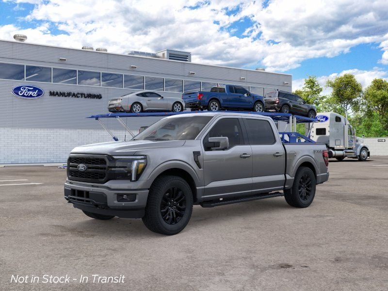 2026 Ford F-150 Lariat in Gray — front three-quarter view