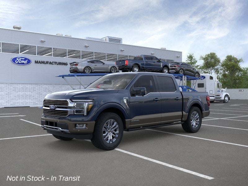 2026 Ford F-150 King Ranch in Antimatter Blue Metallic — front three-quarter view