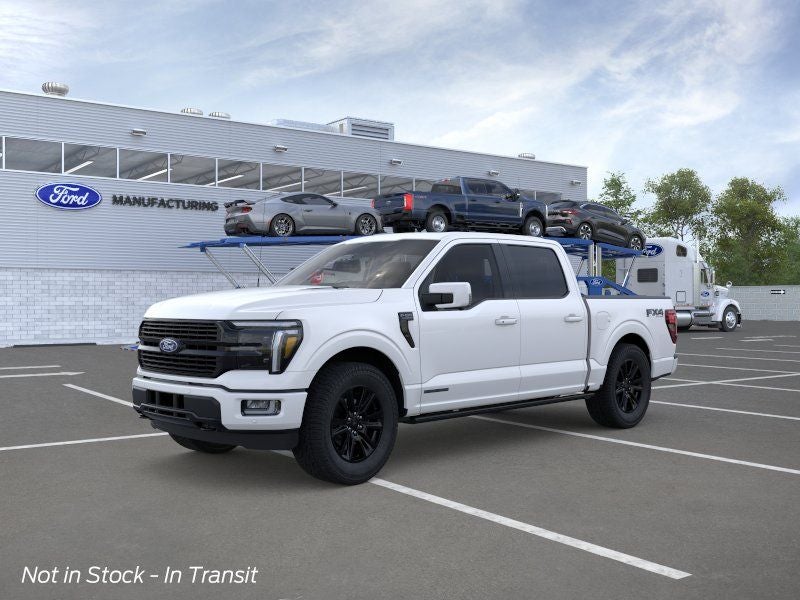 2026 Ford F-150 Platinum in Star White Metallic Tri-Coat — front three-quarter view