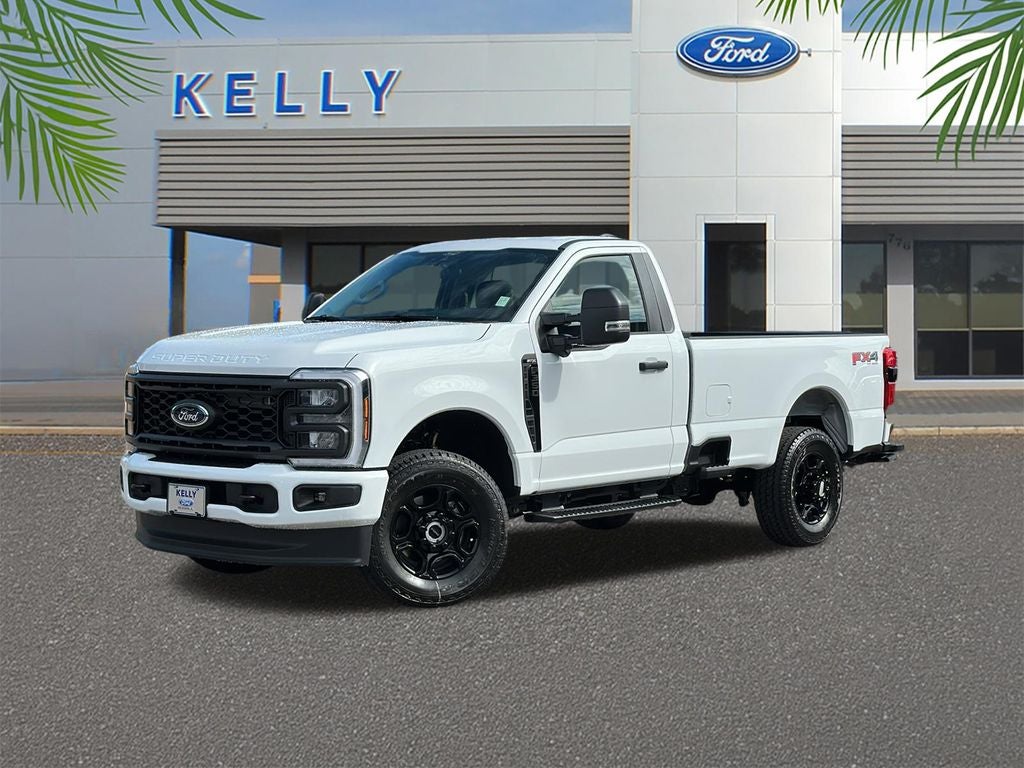 2025 Ford F-350SD XL in Oxford White — front three-quarter view