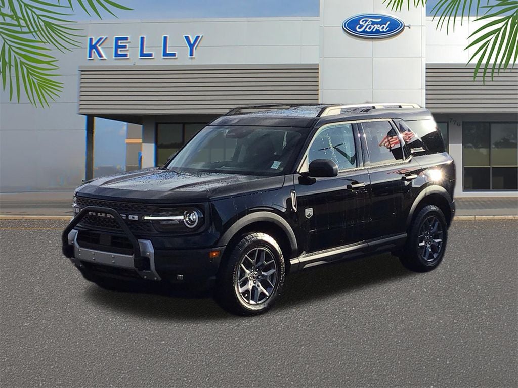 2025 Ford Bronco Sport Big Bend in Shadow Black — front three-quarter view