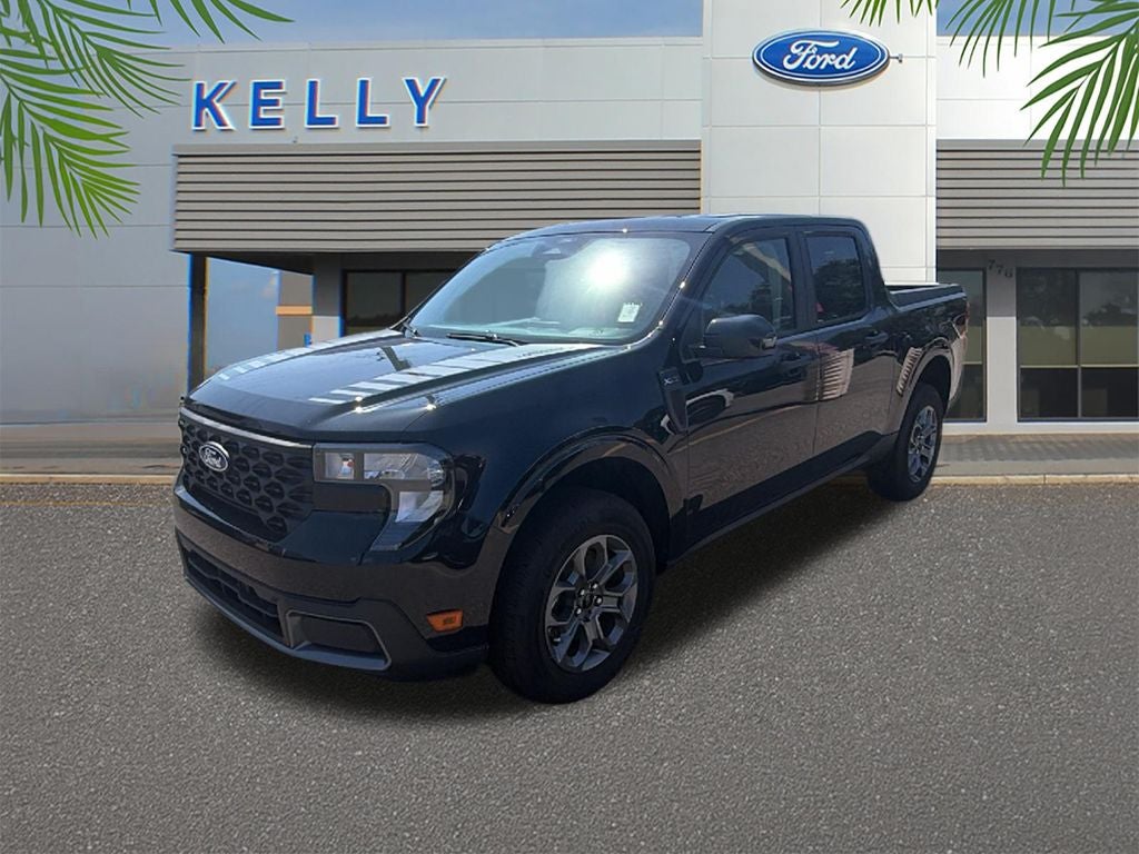 2026 Ford Maverick XLT in Shadow Black — front three-quarter view