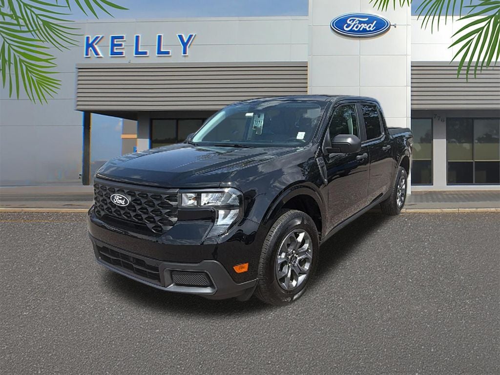 2026 Ford Maverick XLT in Shadow Black — front three-quarter view