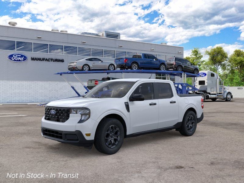 2026 Ford Maverick XLT in Oxford White — front three-quarter view