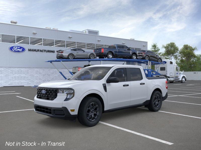 2026 Ford Maverick XLT in Oxford White — front three-quarter view