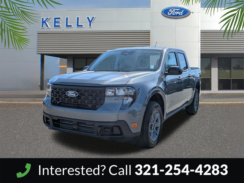 2026 Ford Maverick XLT in Gray Metallic — front three-quarter view