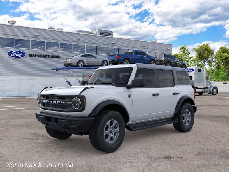 2026 Ford Bronco Big Bend in Oxford White — front three-quarter view