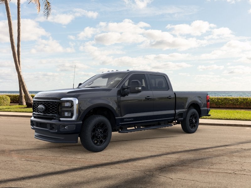 2026 Ford Super Duty F-250 XLT in Agate Black Metallic — front three-quarter view