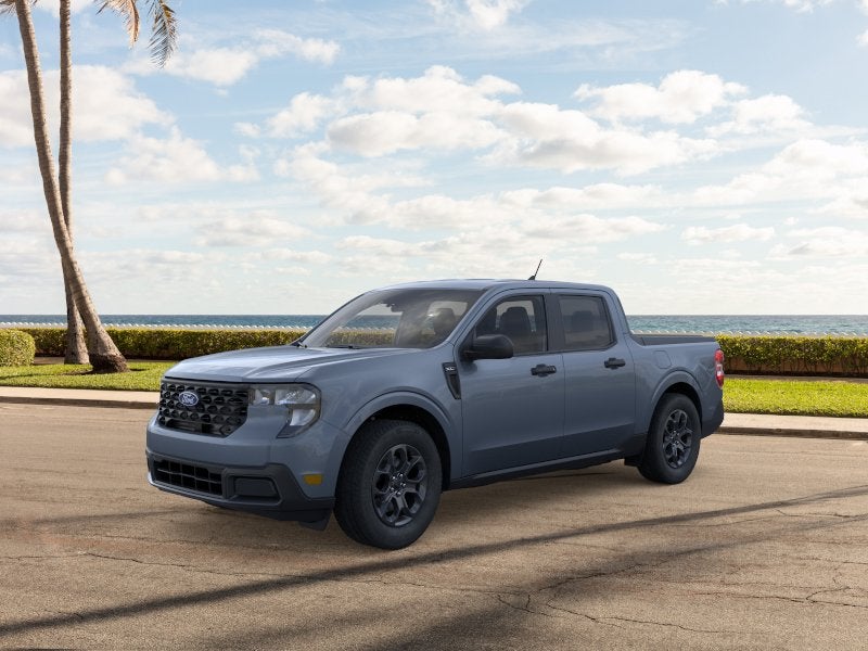 2026 Ford Maverick XLT in Azure Gray Metallic Tri-Coat — front three-quarter view